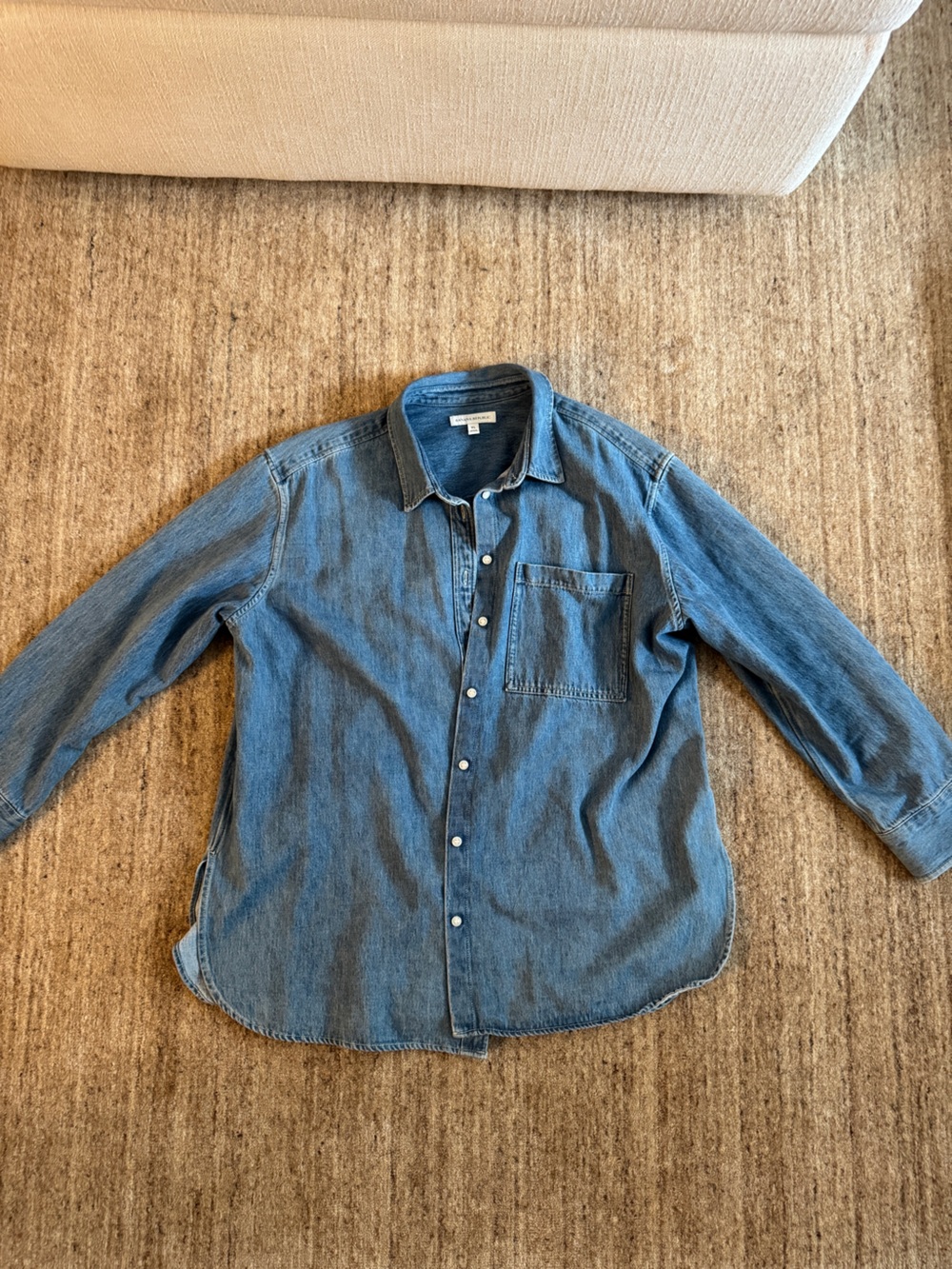 Banana Republic Blue Denim Button-Up Shirt